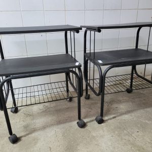 LOT 014: TV TROLLEYS.